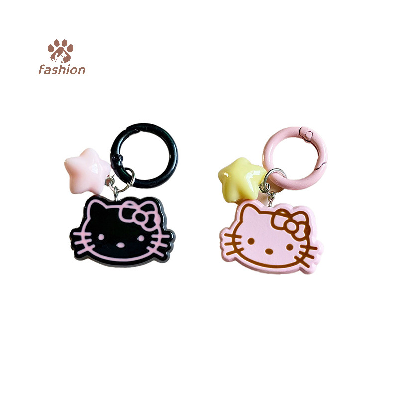 [แฟชั่น] การ์ตูนอะนิเมะ Sanrio น่ารัก Hello Kitty พวงกุญแจรถจี้แหวนตลกสร้างสรรค์กระเป๋านักเรียนอุปกรณ์ตกแต่งของขวัญ {TH}