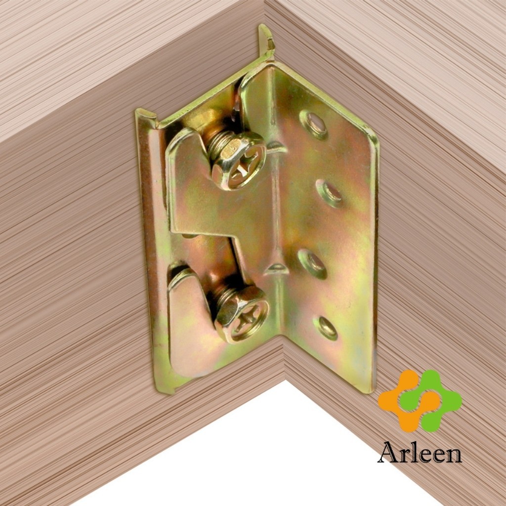 Arleen ตะขอเกี่ยวเตียง สลักหัวเข็มขัดเฟอร์นิเจอร์ 1แพ็ค 4 ชุด Bed hinge