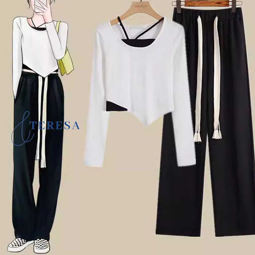 ชุดเซ็ต 2 ชิ้นรุ่นใหม่ล่าสุดสำหรับสาวๆดีไซน์สวยสุดๆ