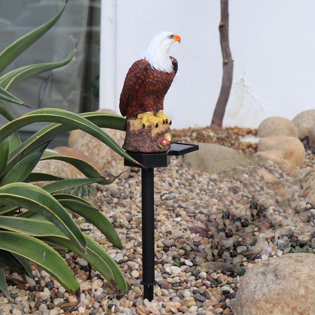 [Lszcx6l] Bird Eagle Figurine พลังงานแสงอาทิตย์ LED Garden Stake Lights ตกแต่งโคมไฟสนามหญ้าสําหรับทางเดิน Yard