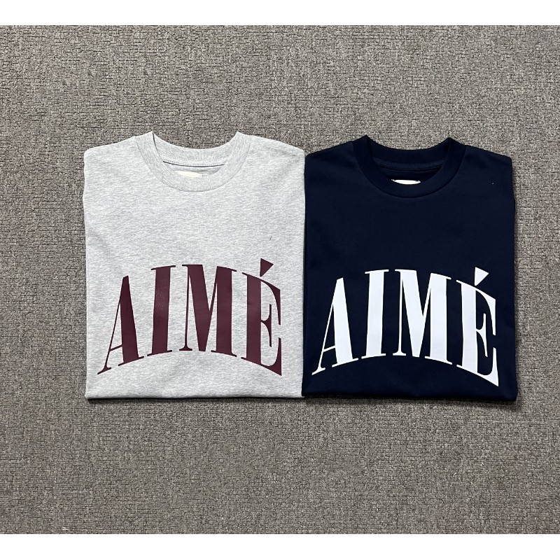 จุดแบบเรียลไทม์ A * i * m * e classic พิมพ์ตัวอักษรคอกลมหลวมกระชับเสื้อยืดแขนสั้นคู่ชายและหญิง