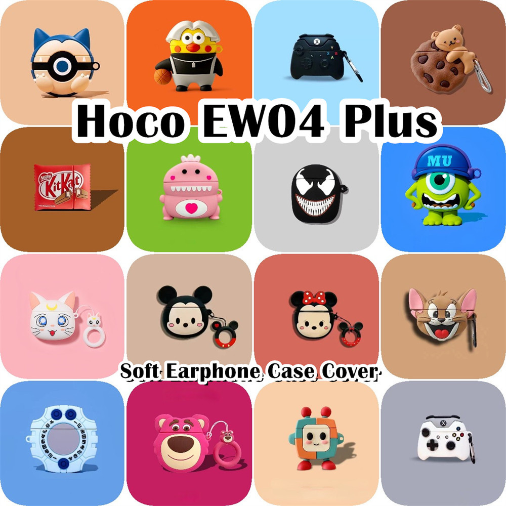 สําหรับ Hoco EW04 Plus Case อะนิเมะการ์ตูนซิลิโคนอ่อนนุ่มหูฟังกรณีปลอก NO.1