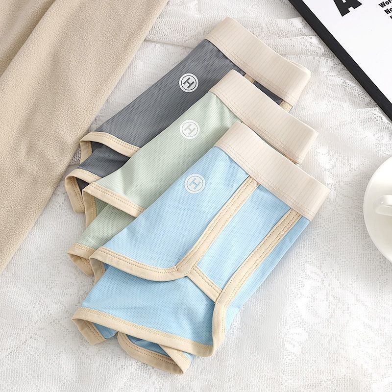 คิงดาฟา บางเฉียบผ้าไหมน้ําแข็งผู้ชายชุดชั้นในนักมวยตาข่ายระบายอากาศกางเกงนักมวยสําหรับผู้ชายแฟชั่นผู้ชายชุดชั้นในกางเกงบุรุษชุดช