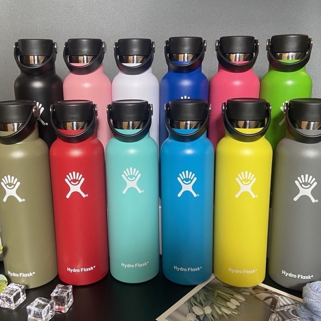 HYDRO Flask 21oz ถ้วยเก็บความร้อนความจุขนาดใหญ่304สแตนเลสสปอร์ตถ้วยน้ำแบบพกพากลางแจ้งรถสปอร์ต