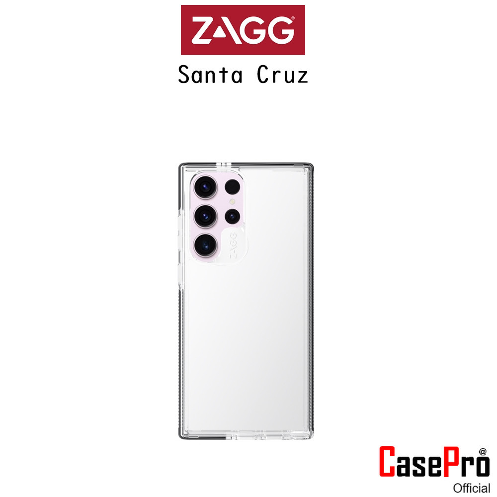 Zagg Santa Cruz เคสใสกันกระแทกเกรดพรีเมี่ยม เคสสำหรับ Galaxy S23Ultra (ของแท้100%)