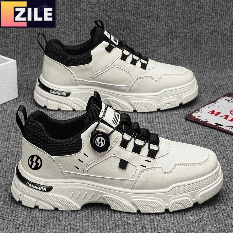 รองเท้าผู้ชายbreathable Workwearรองเท้าผู้ชายรองเท้าผ้าใบลําลองหนาSoled
