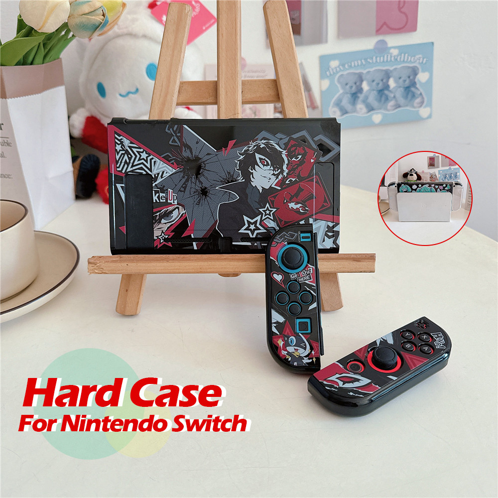 สําหรับ Nintendo Switch V1 / V2 / OLED Persona 5 Hard Case Switch อุปกรณ์เสริมเกมคอนโซล Handle Protector PC Hard Cover Gaming & คอนโซล
