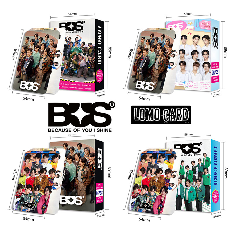 การ์ดโบโลโม่รถบัส การ์ดโฮโลแกรม รู้สึก Bab Wa Ooh! Bus Because of You I Shine Photocard สติ๊กเกอร์การ์ดสองด้าน การ์ดโลโม่