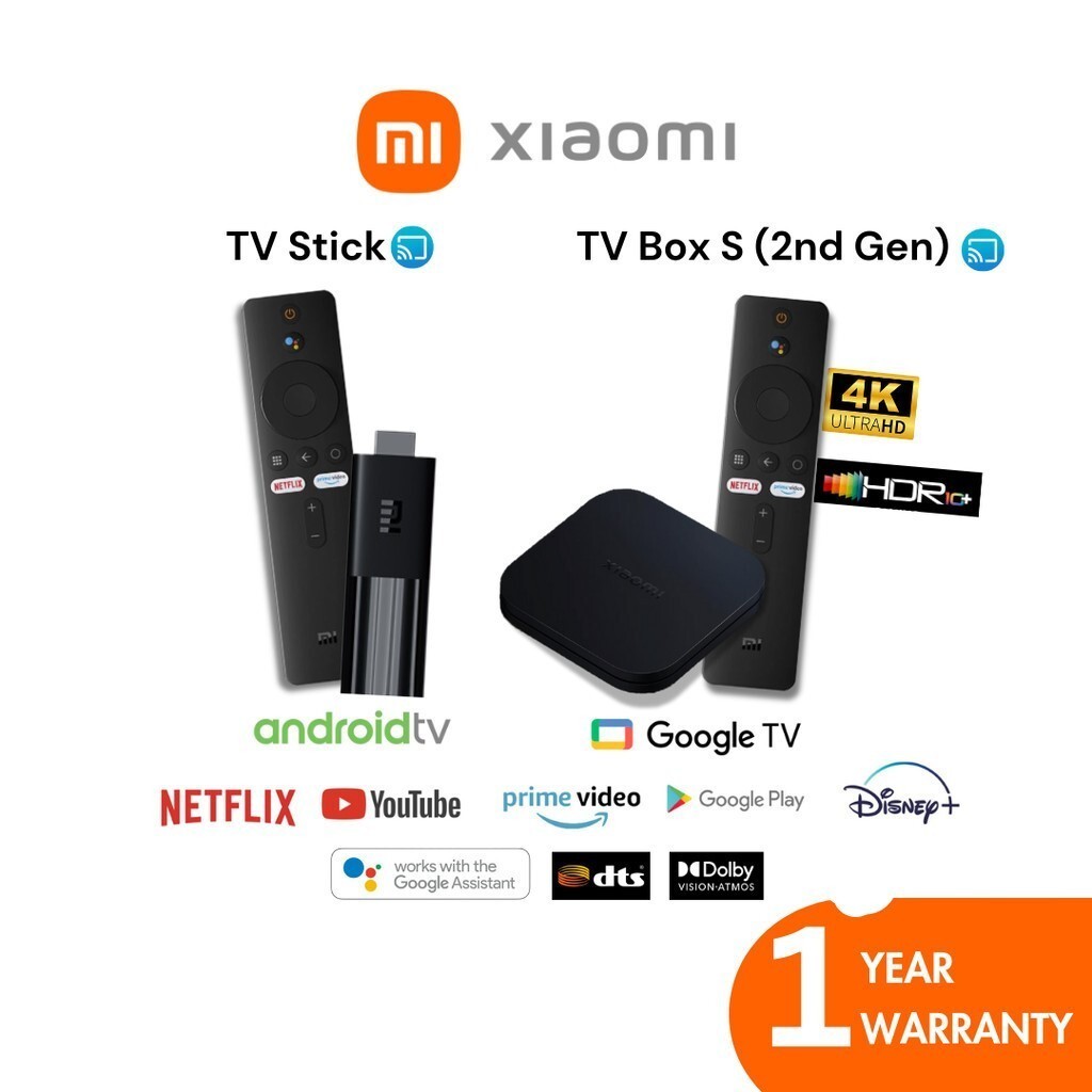 ส่งด่วน Xiaomi TV Stick/TV Stick 4K/Mi Box S 2nd 3nd Gen Android TV แอนดรอยด์สติ๊ก แอนดรอยด์ทีวี