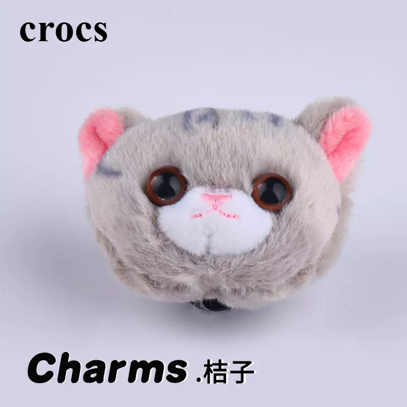Crocs Jibbitz Charms 3D Plush รองเท้าผ้าใบหัวเข็มขัด DIY Crocs สีสันดอกทานตะวันรองเท้าดอกไม้คุณภาพสูง