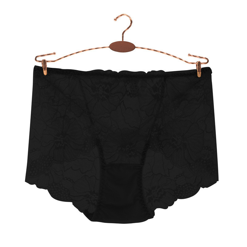 ยุโรปอเมริกันลูกไม้ กลวง บวก ไขมันสุภาพสตรีกลางเอวกางเกงเซ็กซี่ตาข่ายบางสไตล์ ระบายอากาศได้ กางเกงผ้าฝ้ายผู้หญิง - รูปที่ 7