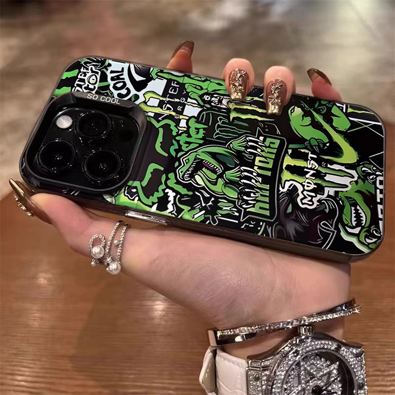 ❤️จัดส่งทันที❤️เคสไอโฟน11 12 13 14 15 16 17 Pro Max Cute Green dinosaur กันกระแทก Case For iPhone 16PM,15PM,XS,7+ 8P