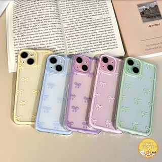 เคสใสแบบนุ่มมีโบว์เรียบง่าย เข้ากันได้กับ VIVO Y20 Y17s Y21s Y21 Y16 Y15s Y22 Y12 Y12i Y15 Y91 Y36 Y02 Y27 Y11 Y17 Y20s