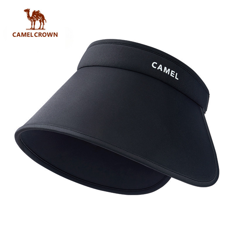 Camel CROWN 2024 หมวกกันแดดปีกกว้างขนาดใหญ่ทรงกลมกลางแจ้งพร้อมด้านบนเปิด, ป้องกั