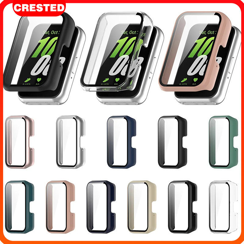 2 in 1กระจกนิรภัย PC Case สำหรับ Samsung Fit 3ฟิล์มป้องกันหน้าจอฝาครอบป้องกัน Case สำหรับ Samsung Galaxy Fit 3