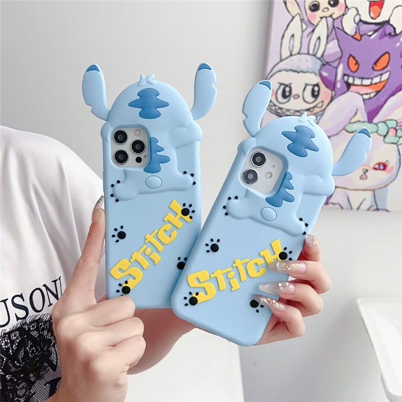 3D กันกระแทก สําหรับ Samsung Galaxy A54 5G S23 Ultra S23FE S21FE เคสมือถือ Soft TPU Case เคสป้องกัน Cute Cartoon Stitch เคสกันกระแทก เคสซิลิโคน เคสป้องกันสามมิติ