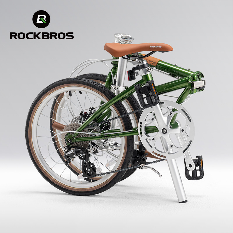 【พร้อมส่ง】ROCKBROS จักรยานพับ 20 นิ้วแบบพกพา Commute 8-Speed Disc เบรคยานพาหนะนักเรียนผู้ใหญ่จักรยาน Unisex — صورة 4