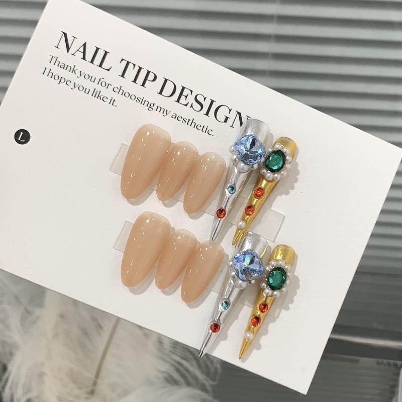 .   同款 风美甲中式古风穿甲手工可护Xi Fei กลับมาสู่พระราชวัง เจิ้น หวนสวมเล็บสไตล์วังเดียวกันในสไตล์จีน zmyzurusu29