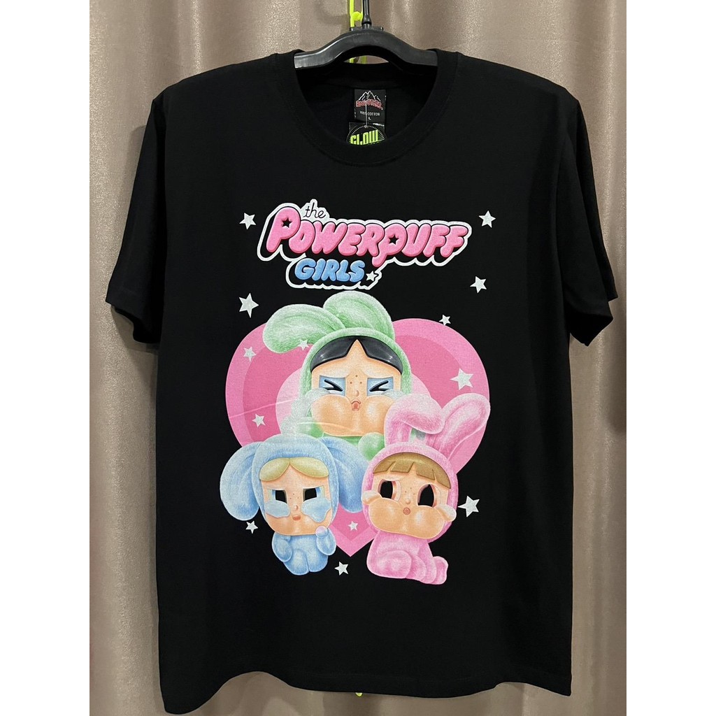 เสื้อลายเรืองแสงbabypowerpuffgirl(ป้ายrocktee)