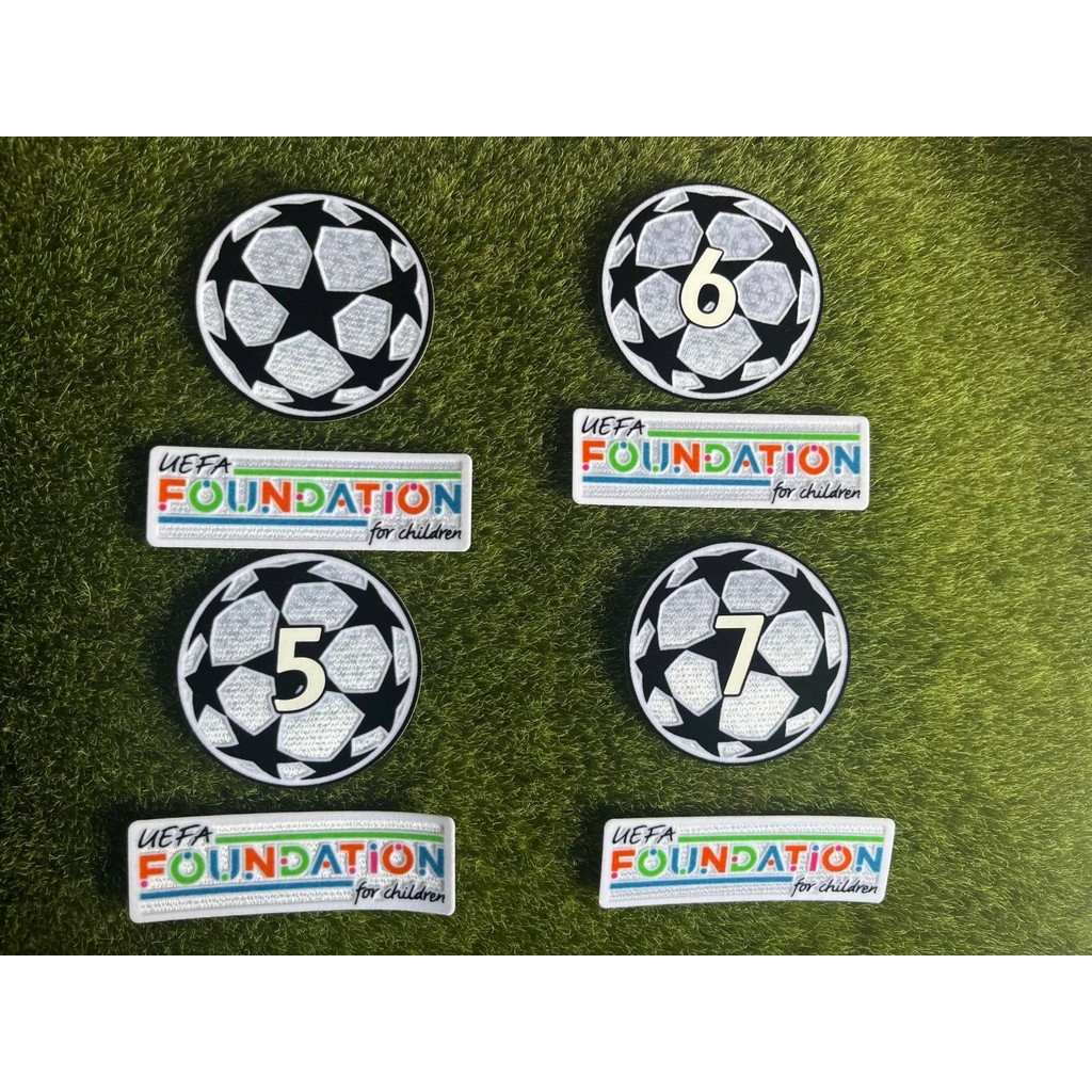 2024 Champions League Patch วัสดุซิลิโคน 5 6 7 15 ถ้วยเคารพ Patch ป้ายฟุตบอล