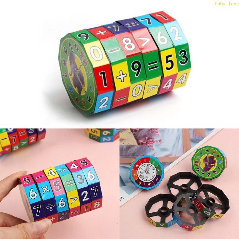 Blove * Montessori Magic Cube ของเล่นคณิตศาสตร์การเรียนรู้ปริศนาคณิตศาสตร์การดําเนินงานการเรียนรู้ของเล่นการสอน Aid สําหรับ Preschoo
