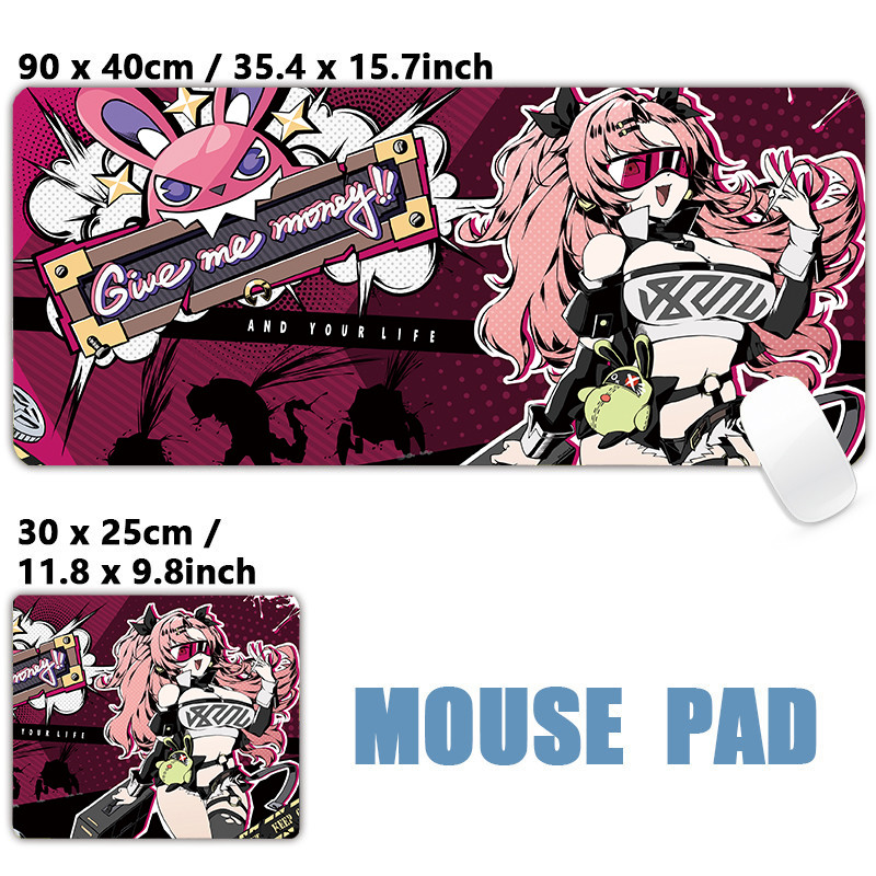 Zenless Zone Zero แผ่นรองเมาส์ ZZZ Nicole Von Lycaon Ellen Zhu หยวน Hoshimi Miyabi ทหาร 11 ขนาดใหญ่อะนิเมะเกมแป้นพิมพ์ 90x40 ซม.คอมพิวเตอร์ Anti Slip Office Desktop Mat อุปกรณ์เสริม