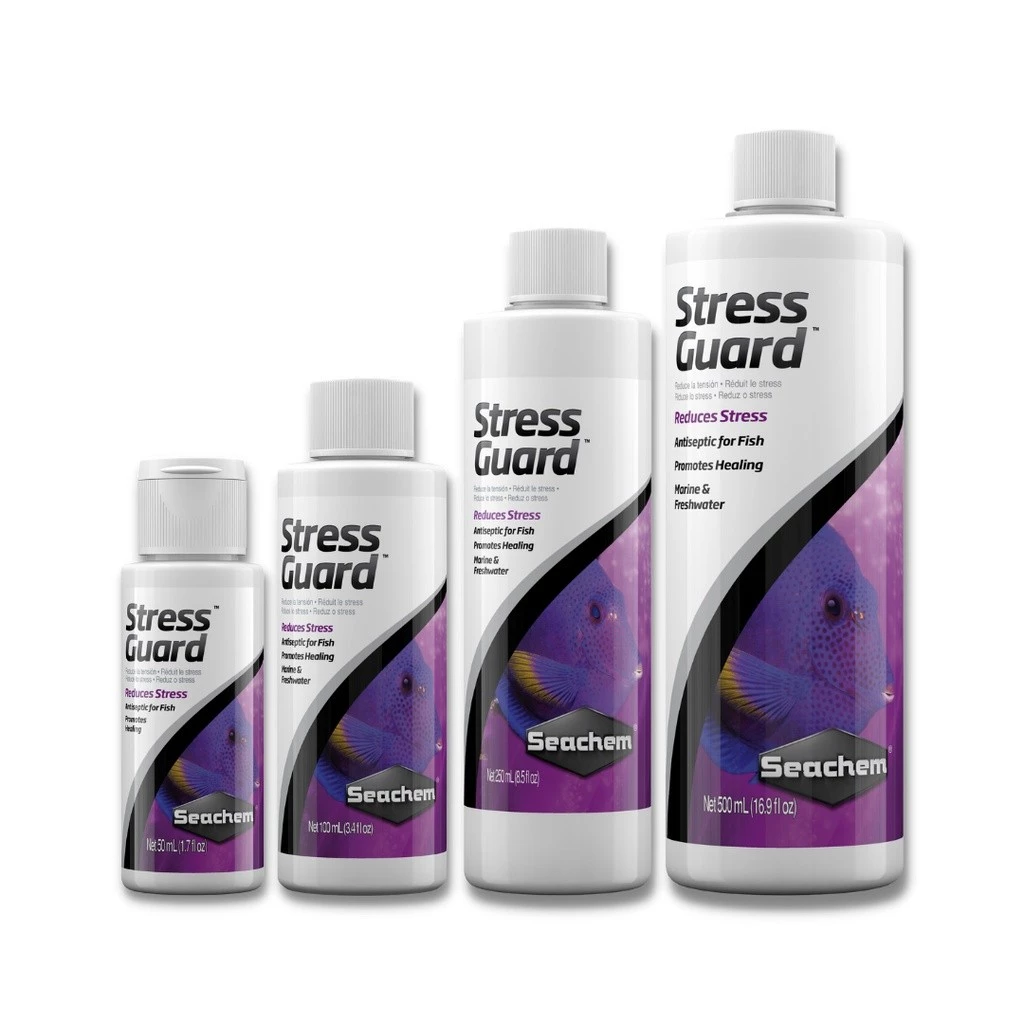 [50-500 ml.] Seachem StressGuard ลดอาการเครียด เปลี่ยนตู้ กักโรค ช่วยให้แผลหายไว