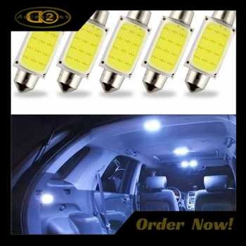ไฟภายในรถ LED แผ่นโดมไฟ C5W 2W Cool White 1 ชิ้น - BA9S