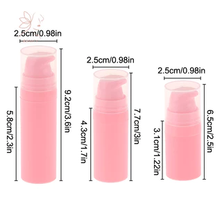 [maybeauty] ขวดโลชั่นรีฟิล Airless ปั๊มสูญญากาศอุปกรณ์อาบน้ําคอนเทนเนอร์พลาสติกเปล่าขวดเครื่องสําอาง 5ml 10ml 15ml {TH}