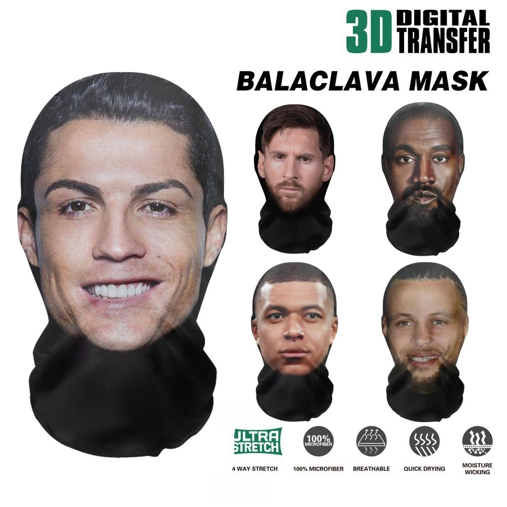 พร้อมส่ง🔥Celebrity Series - 3D Full Face Mask Venom/Kanye จําลองหมวกตลกสําหรับแฟนคอสเพลย์บทบาทเล่น