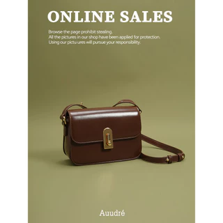 Auure Retro กระเป๋าผู้หญิง 2026 สไตล์ใหม่ฤดูใบไม้ผลิฤดูร้อน All-Match One-Shoulder Messenger กระเป๋าสี่เหลี่ยมเล็กกระเป๋า
