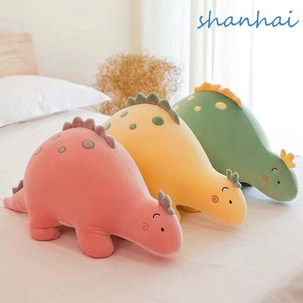 Shanhai ของเล่นตุ๊กตา 30/45/60 ซม. Kawaii ของเล่นนุ่มของขวัญวันเกิดตกแต่งบ้านหมอนนอนหลับไดโนเสาร์ตุ๊กตาตุ๊กตา