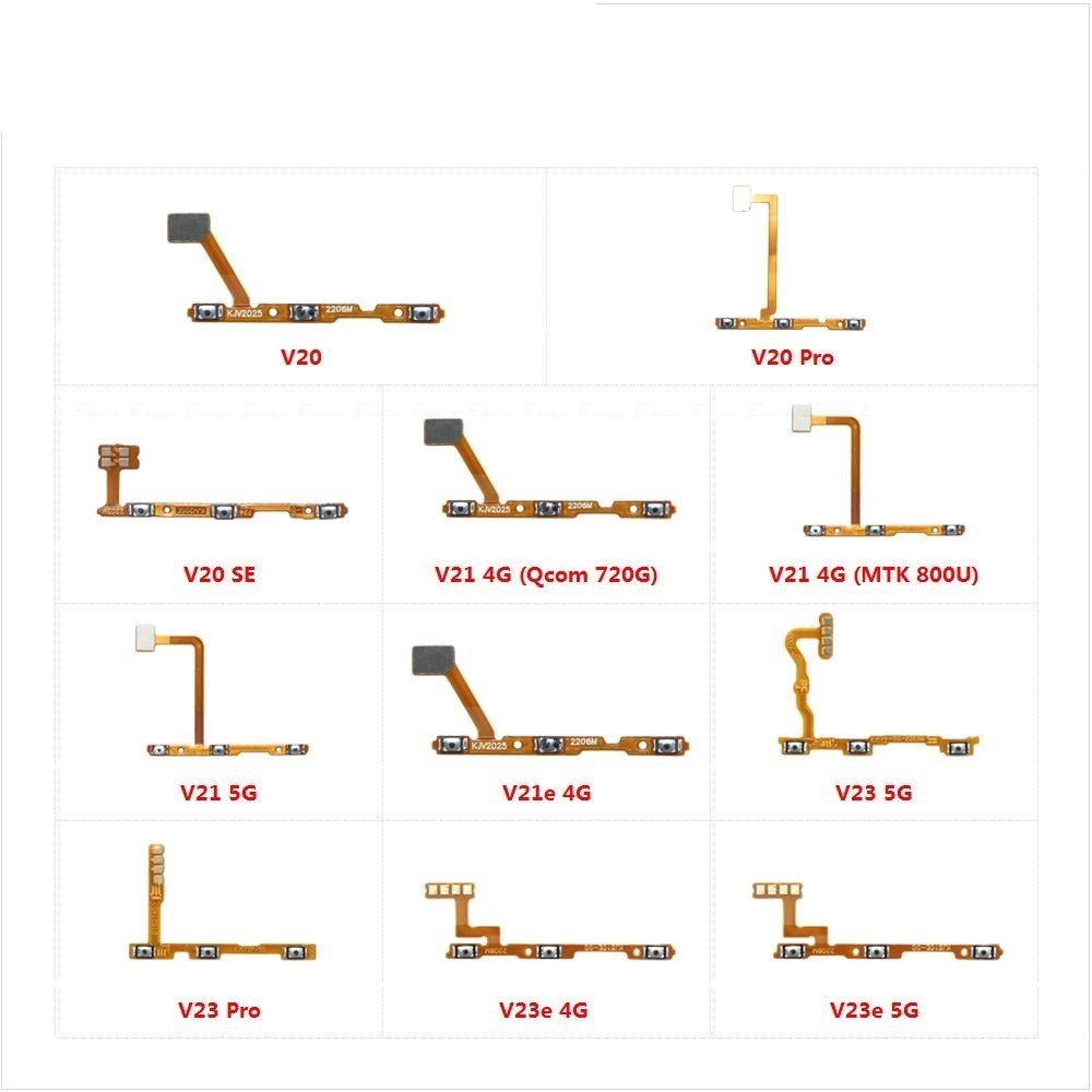 สวิทช์เปิดปิดปุ่ม Flex สําหรับ Vivo V23e V23 V21e V21 4G 5G V20 SE Pro Mute Silence Volume Key ชิ้นส