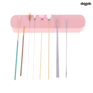 [PE] 8 ชิ้น Ear Wax Pickers ชุดทําความสะอาดหูช้อน Wax Remover กําจัดเครื่องมือทําความสะอาดหู TH
