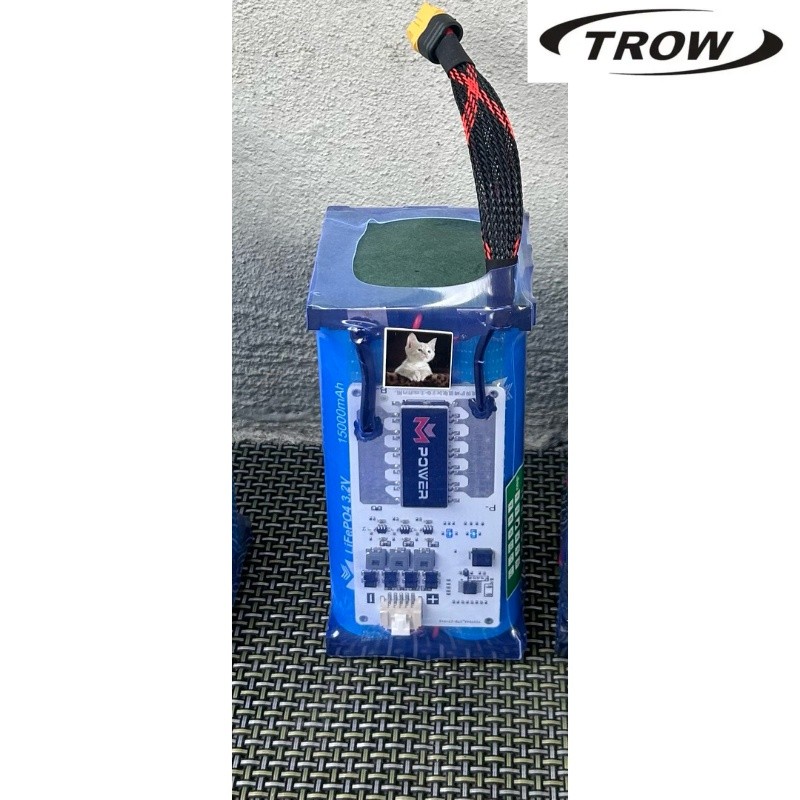 ✿แบตเตอรี่บลูทูธdiy Lifepo4 4S 12.8V 15000ma (15A) BmS Mpower balance 50A พร้อมที่ชาร์จ3A