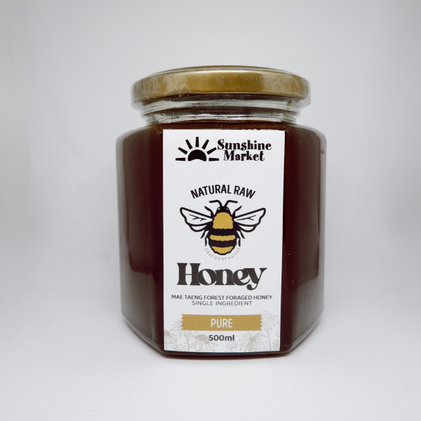 Sunshine Raw Organic Honey 500ml  |น้ำผึ้งออร์แกนิกแบบดิบ
