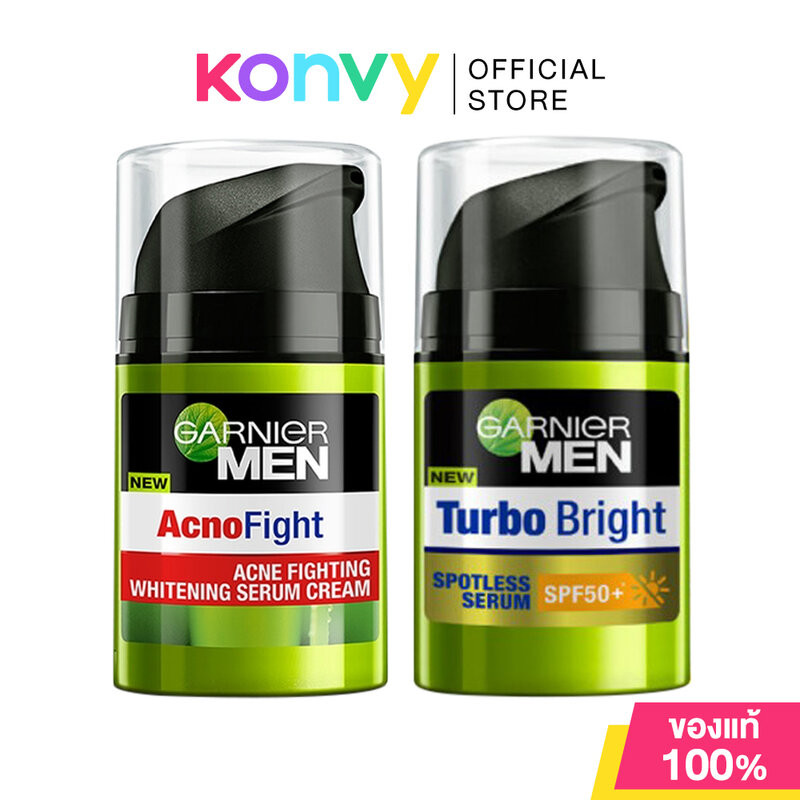 Garnier Men Serum การ์นิเย่ เซรั่มบำรุงผิวสำหรับผู้ชาย 40ml (Spotless/Acno Fight)
