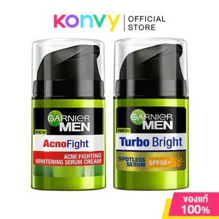 Garnier Men Serum การ์นิเย่ เซรั่มบำรุงผิวสำหรับผู้ชาย 40ml (Spotless/Acno Fight)