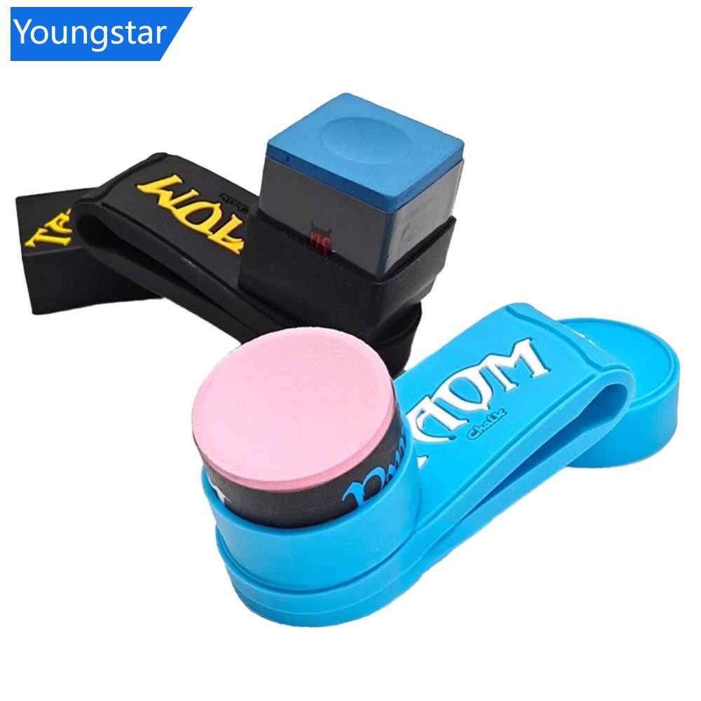 Ys 1 PC เงียบซิลิโคนชอล์กคลิปแม่เหล็กดูดซับสําหรับสแควร์รอบชอล์กสระว่ายน้ํา Cue กล่องผงบิลเลียดอุปกรณ์เสริม H6Z4