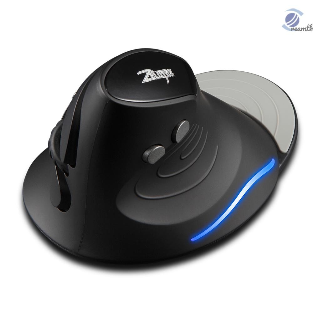 [MCDM]ZELOTES F-17 เมาส์แนวตั้ง เมาส์สําหรับเล่นเกมไร้สาย 2.4GHz 6 คีย์เมาส์ออปติคัลตามหลักสรีรศาสตร์พร้อม 3 ความเร็วการเคลื่อนไหวที่ปรับได้สําหรับแล็ปท็อปพีซี