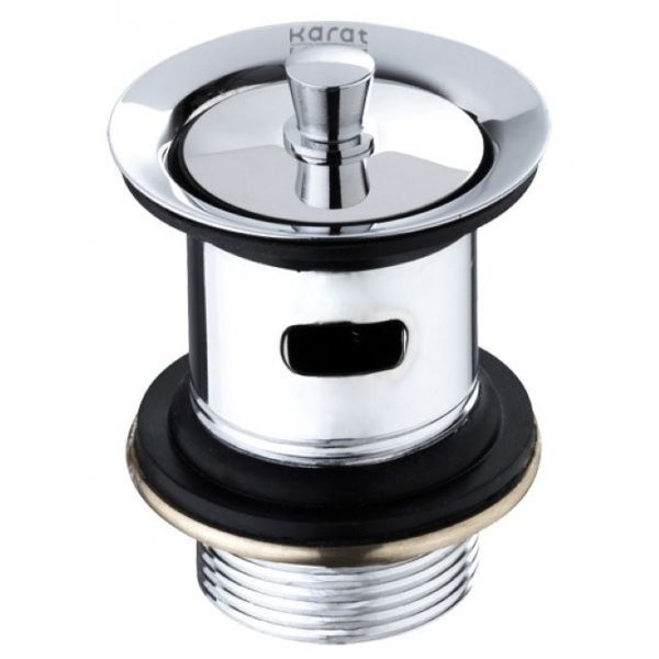 GlobalHouse Karat Faucet สะดืออ่างล้างหน้าแบบดึงล็อค (มีรูน้ำล้น) รุ่น KA-02-234-50 สินค้าของแท้คุณภาพดี