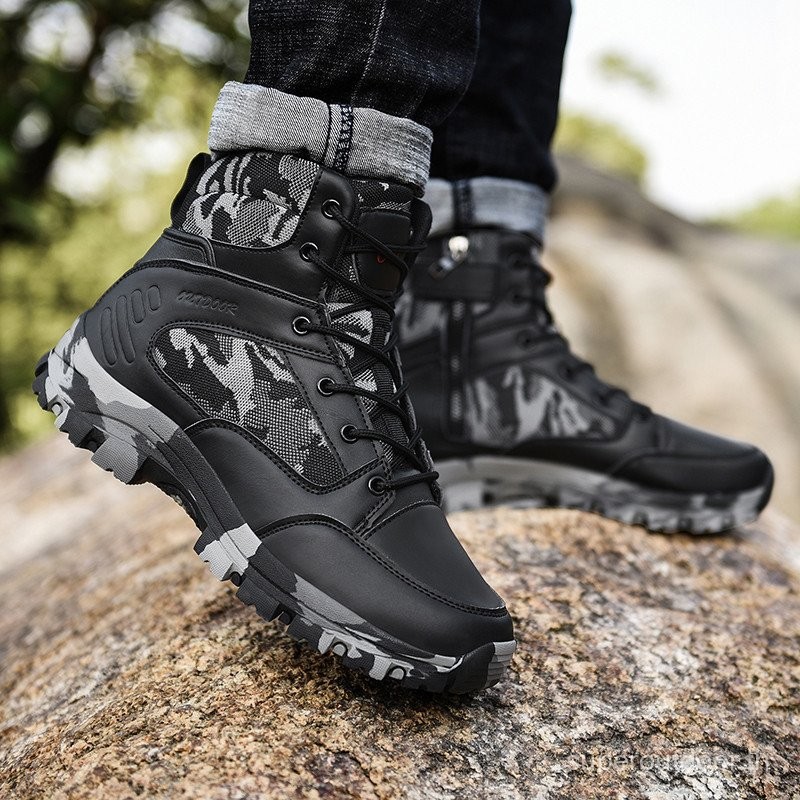 Ready Stock Men's Military BOOTS Waterproof tactical BOOTS MID-Top Mountain Shoes COMBAT BOOTS hikin