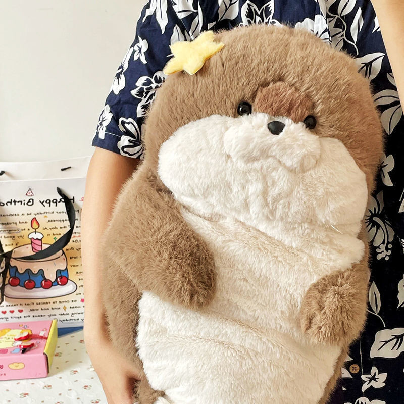 พร้อมส่ง ตุ๊กตาแมวน้ำ หมอนตุ๊กตา 70/40cm นุ่มสบาย ของเล่นตุ๊กตา ของขวัญวันเกิด - รูปที่ 2