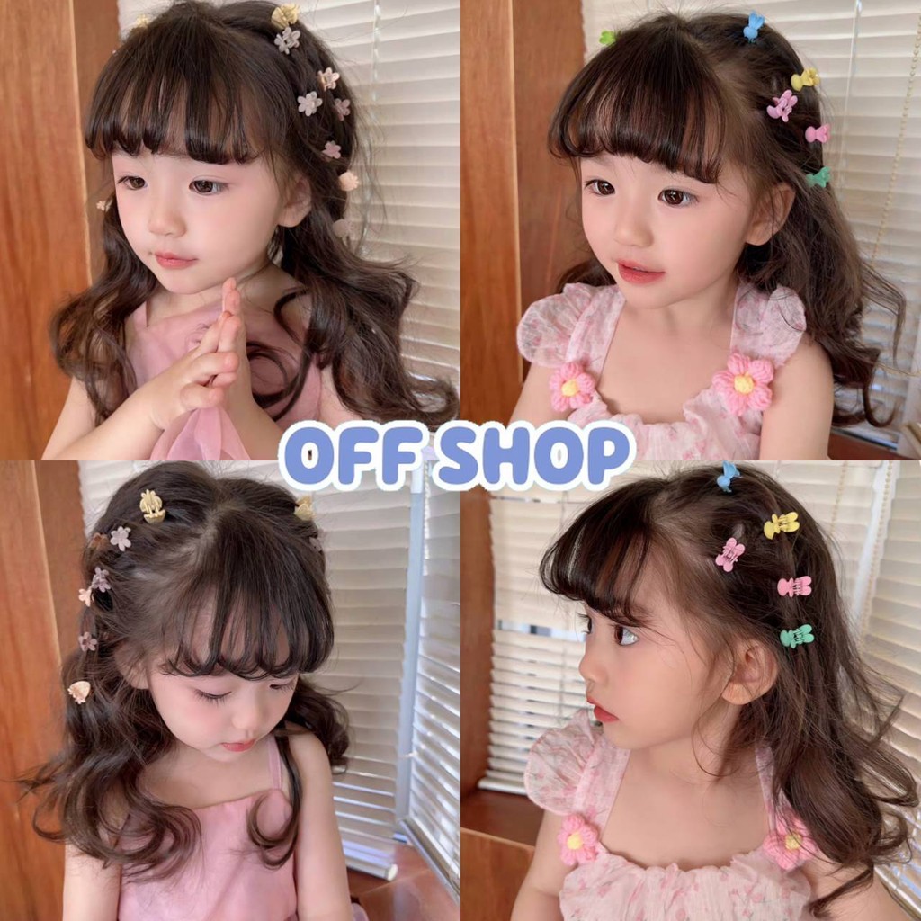 OFF SHOP 🥻 กิ๊บสำหรับเด็ก ตัวเล็กคละสีคละลาย จำนวนละ1ชิ้นราคาถูก (TM-4)