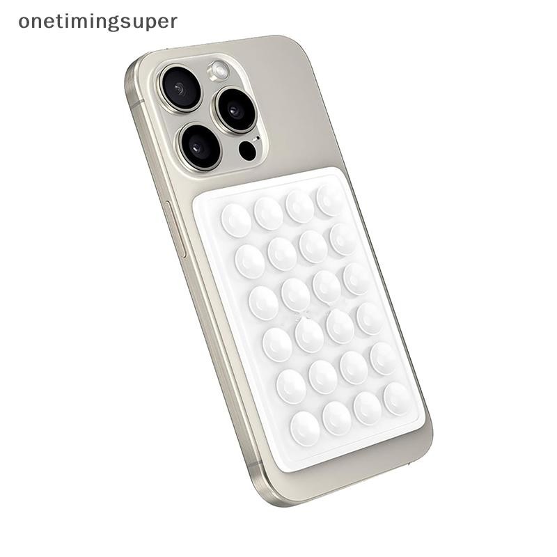 Onetimingsuper แผ่นดูดซิลิโคนสองด้านสําหรับโทรศัพท์มือถือติดตั้งถ้วยดูด Backed กาว Sucker Pad OTP