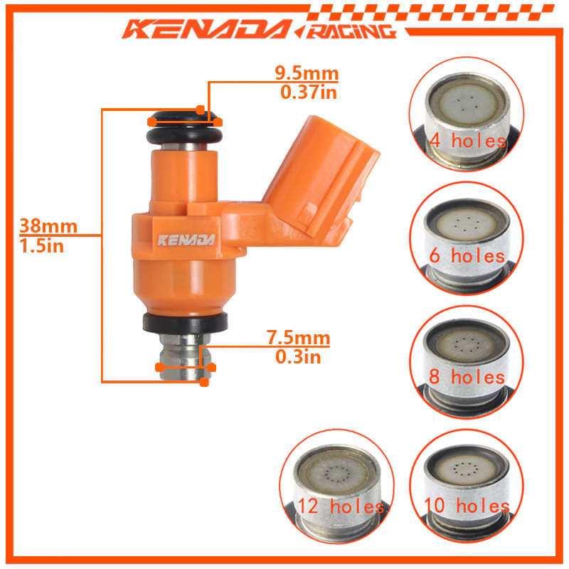 KENADA RACING หัวฉีดแต่ง 4/6/8/10/12รู สำหรับ WAVE110i/PCX160/WAVE125i/CLICK125i/PCX150 thumbnail 3