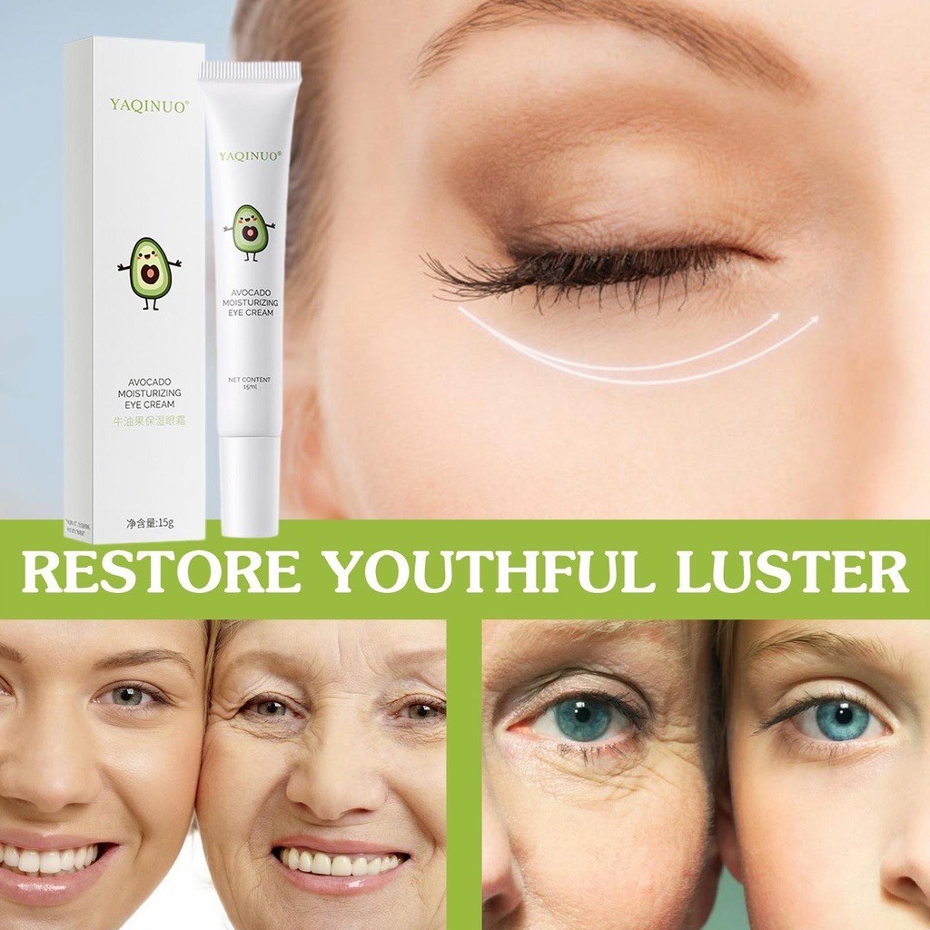 Avocado eye cream 15g ให้ความชุ่มชื้นและกระชับผิวรอบดวงตา ขนาด 15 กรัมNO.8252