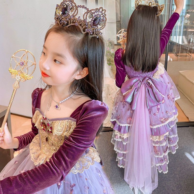 สาวโลลิต้าชุดเจ้าหญิง2024ฤดูใบไม้ร่วงเด็กสไตล์ตะวันตกเส้นทางใหญ่อุตสาหกรรมหนักชุดโลลิต้า9.19