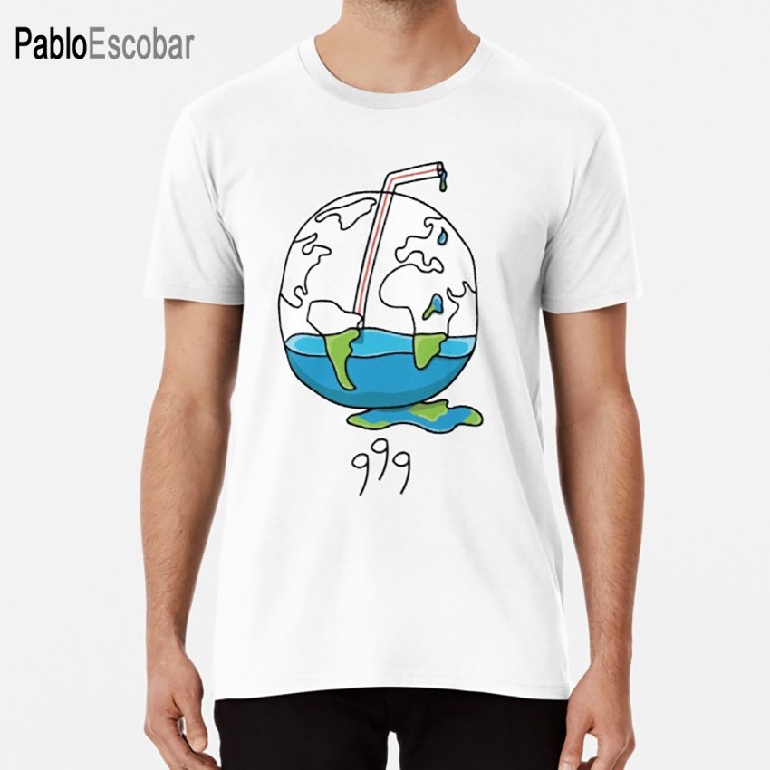 Juice WRLD 999 โลโก้ T เสื้อน้ํา wrld น้ําโลโก้โลก 999 earth straw hip hop rapper wrld บนยา