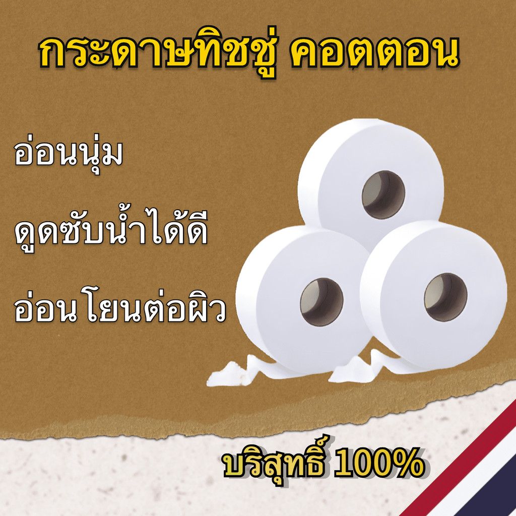 ☘️ [ ยกลัง ] กระดาษทิชชู่ Inspire กระดาษชำระ ยาว 300เมตร กระดาษชำระม้วนใหญ่  ☘️